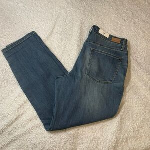 NWT Judy Blue Dark Wash Distressed Denim Boyfriend Fit Jeans 14W